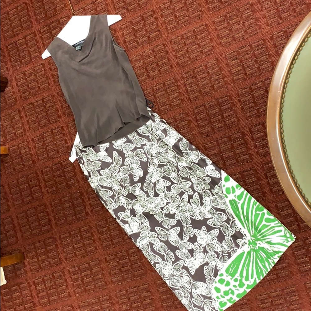 Cynthia Howie Maggy boutique outfit. 100% silk.